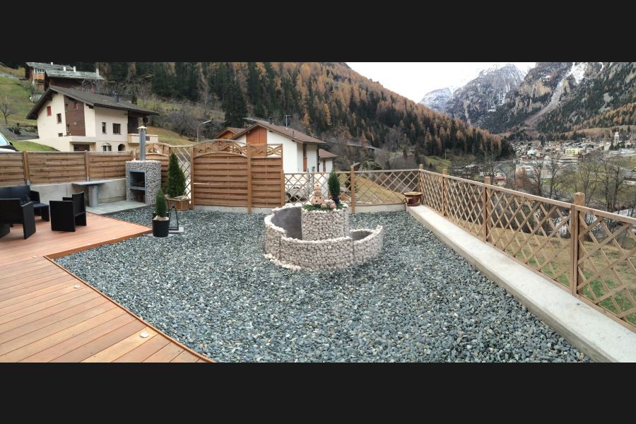 Gabionen Kräuterspirale und Gartenkamin Gabionen Kräuterspirale und Gartenkamin