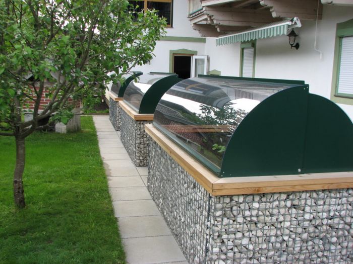 Schanskorf-plantenbak voor kleine tuin